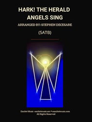 Hark! The Herald Angels Sing SATB choral sheet music cover Thumbnail